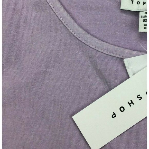 Topshop Womens Bralette Training Bra Stretch Wide Strap Lavender Size XS 0-2 US - Picture 3 of 3